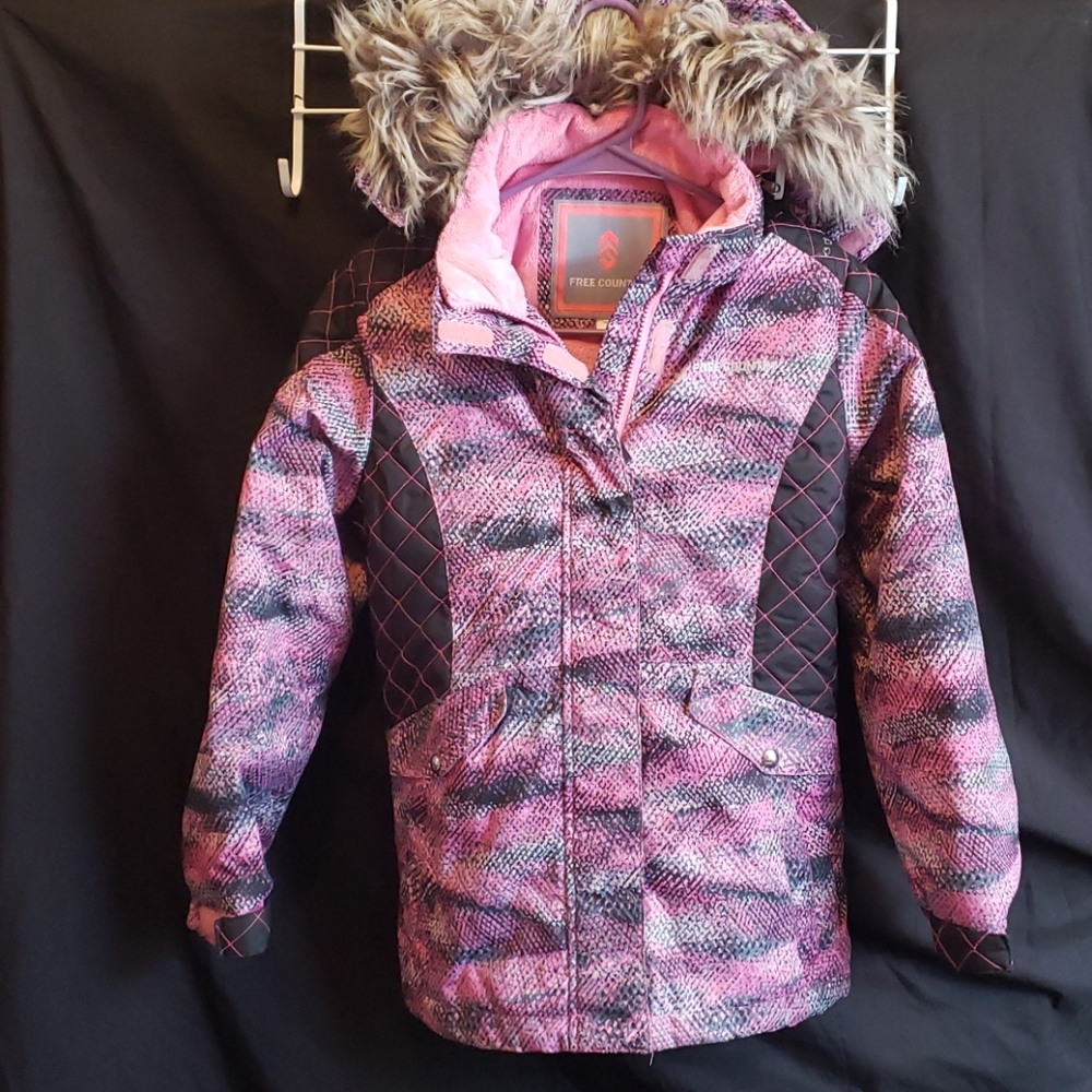 Hooded winter coat